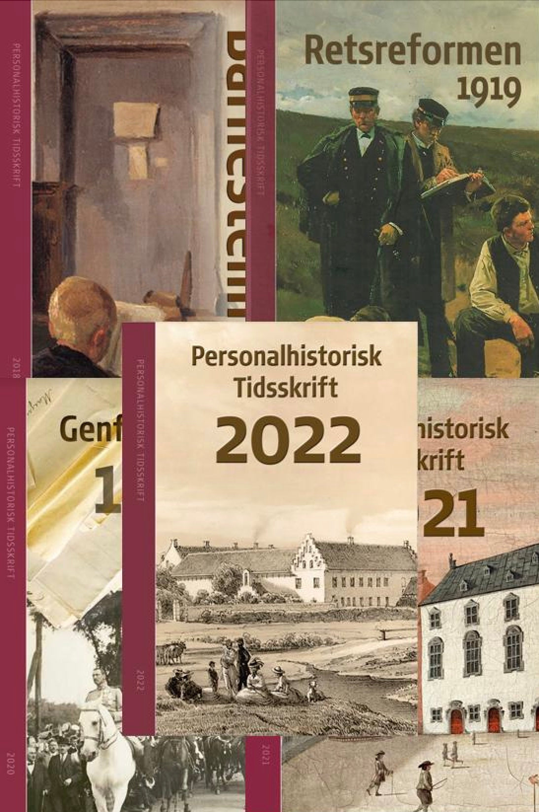 5 ældre årbøger (Personalhistorisk Tidsskrift 2018-22) - Fragtfrit!