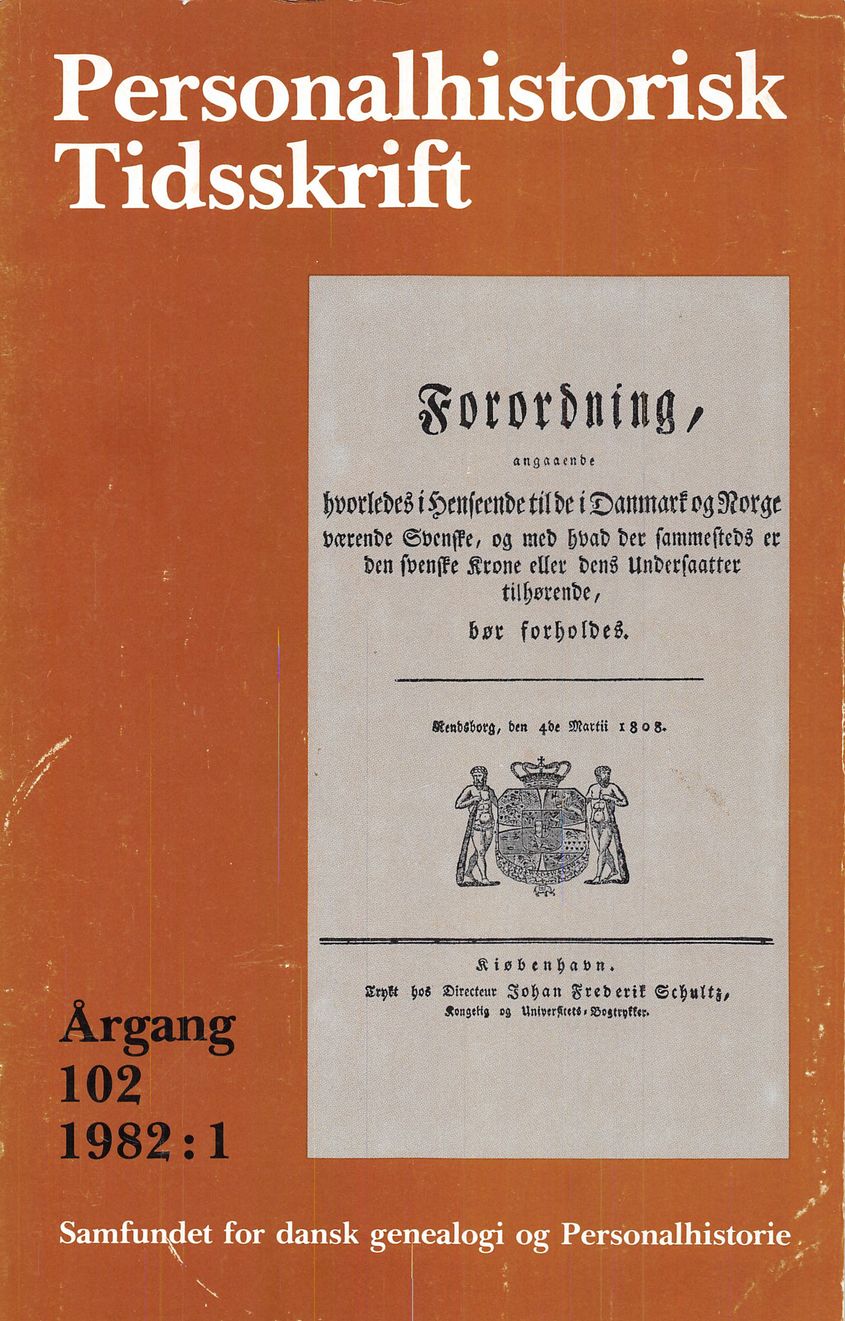 Personalhistorisk Tidsskrift 1982:1