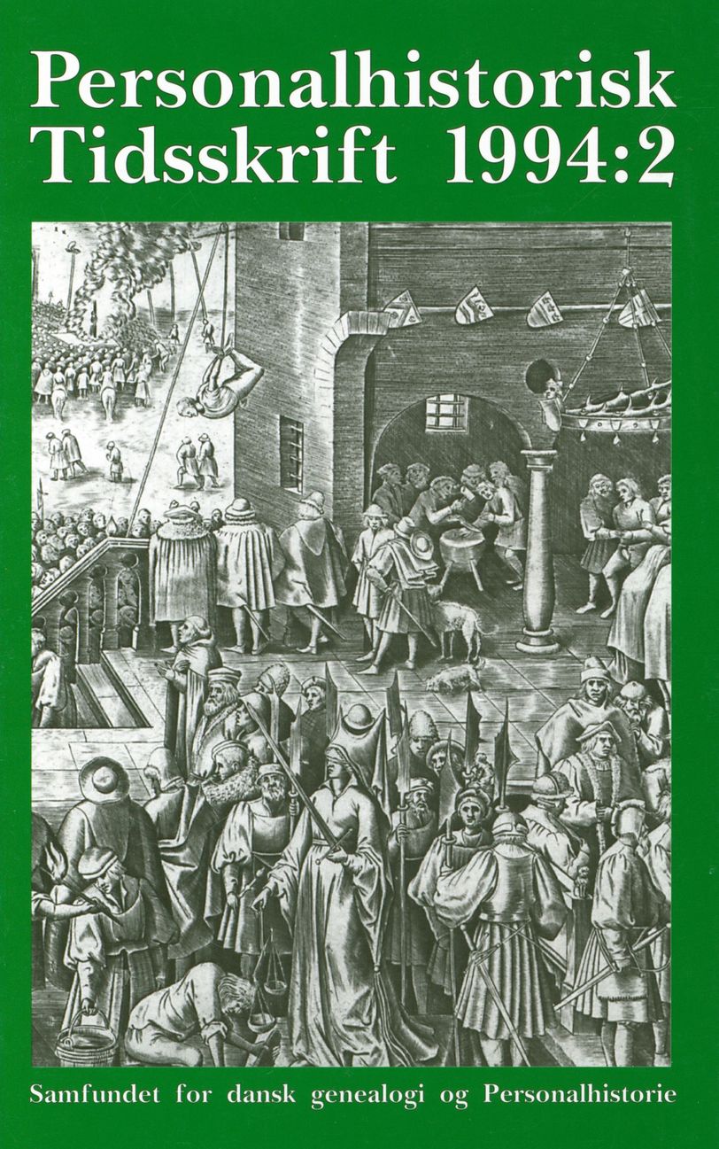 Personalhistorisk Tidsskrift 1994:2 – Samfundet For Dansk Genealogi Og ...